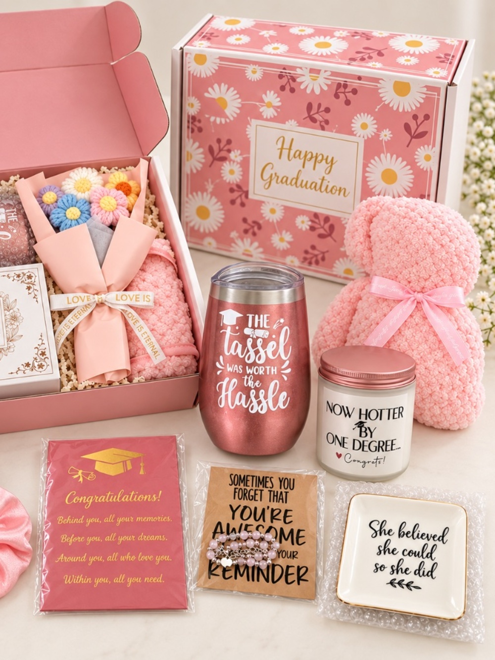 Pink Graduation Gift Box Set - Picture 2 of 5